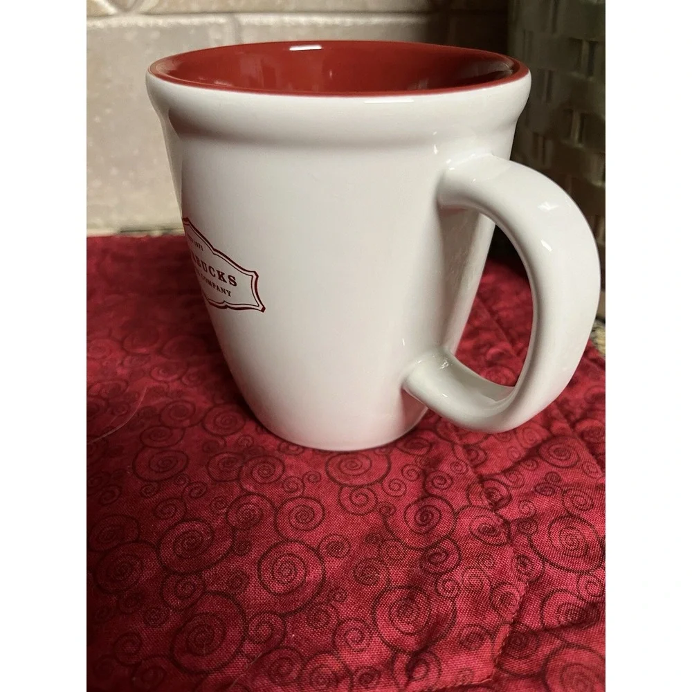 Starbucks Mug Starbucks White And Red Mug Original Style Mug